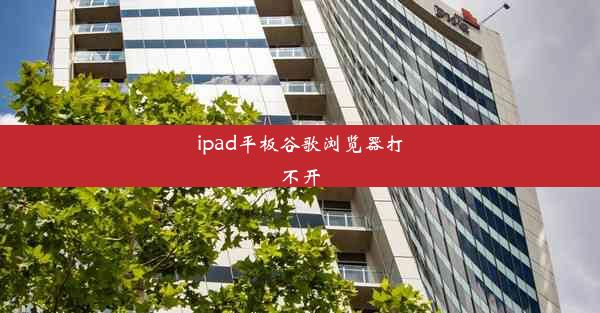 ipad平板谷歌浏览器打不开