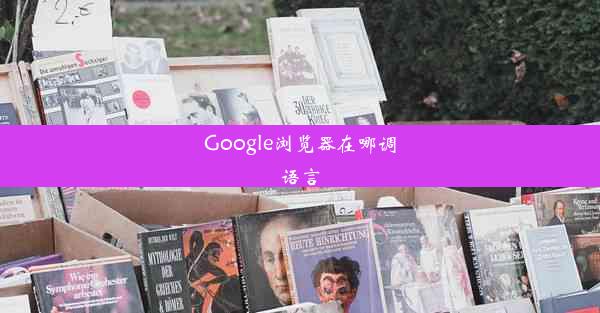 Google浏览器在哪调语言