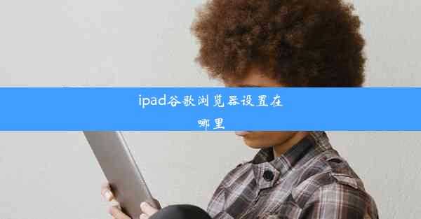 ipad谷歌浏览器设置在哪里