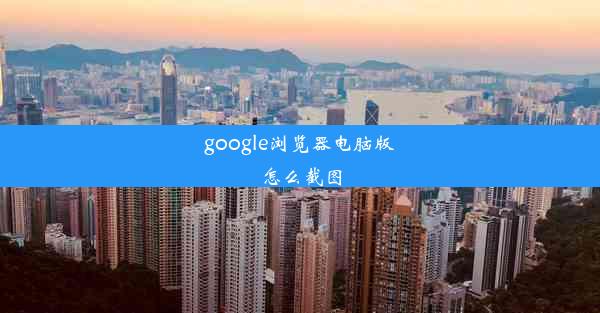 google浏览器电脑版怎么截图