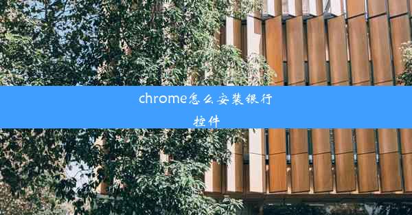 chrome怎么安装银行控件