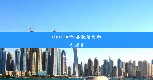 chrome加谷歌访问助手没用