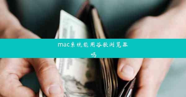 mac系统能用谷歌浏览器吗