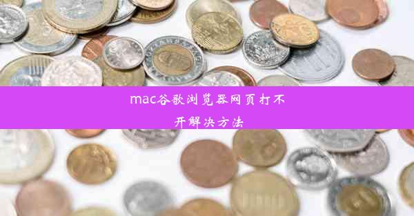 mac谷歌浏览器网页打不开解决方法