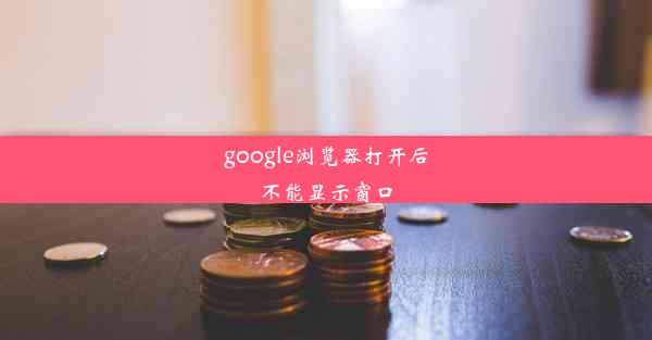 google浏览器打开后不能显示窗口