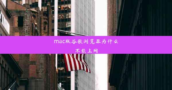 mac版谷歌浏览器为什么不能上网