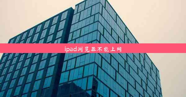 ipad浏览器不能上网