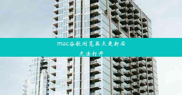 mac谷歌浏览器点更新后无法打开