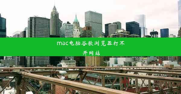 mac电脑谷歌浏览器打不开网站