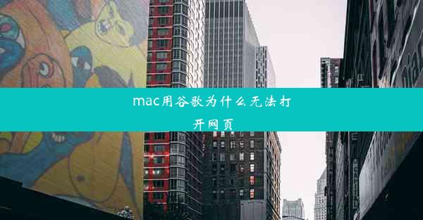 mac用谷歌为什么无法打开网页