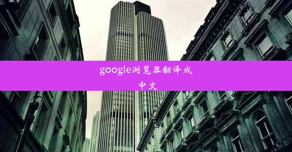 google浏览器翻译成中文