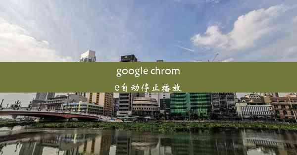 google chrome自动停止播放