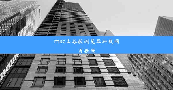 mac上谷歌浏览器加载网页很慢