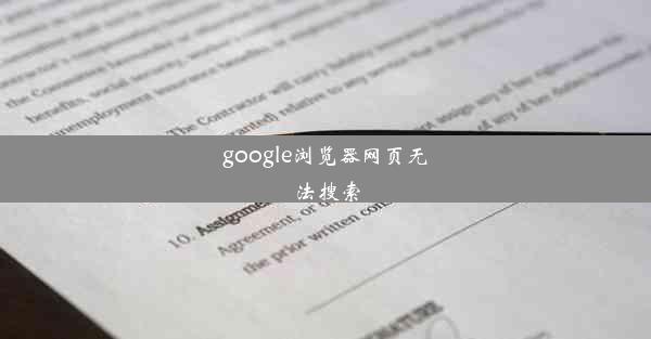 google浏览器网页无法搜索