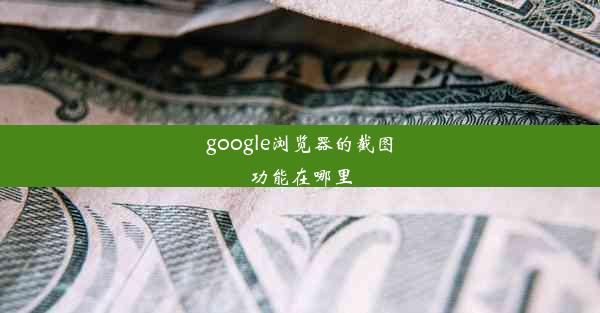 google浏览器的截图功能在哪里