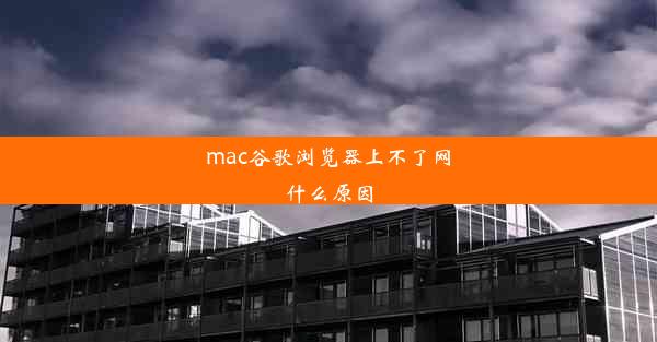 mac谷歌浏览器上不了网什么原因