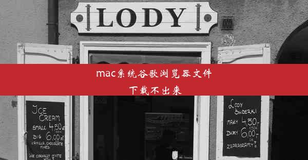 mac系统谷歌浏览器文件下载不出来