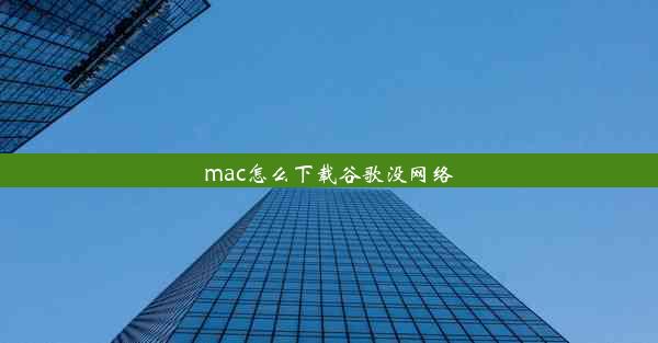 mac怎么下载谷歌没网络