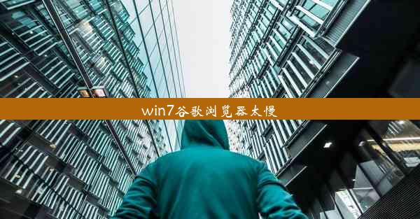 win7谷歌浏览器太慢