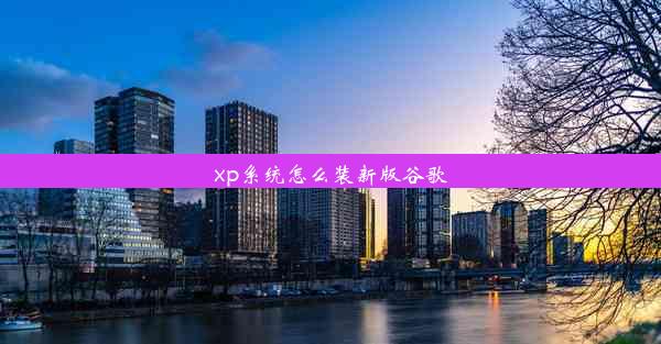 xp系统怎么装新版谷歌