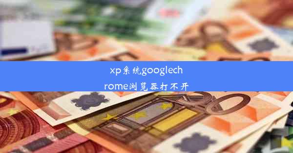 xp系统googlechrome浏览器打不开