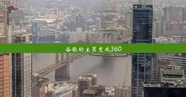 谷歌的主页变成360