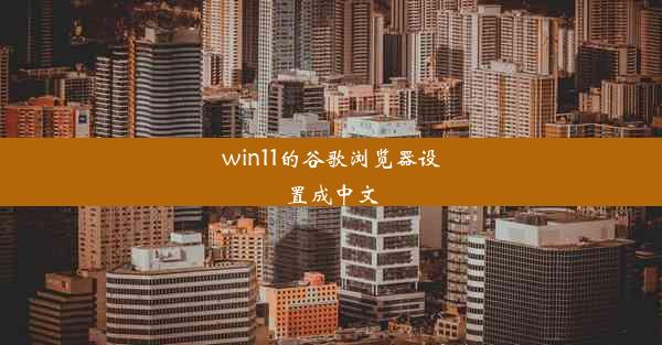 win11的谷歌浏览器设置成中文