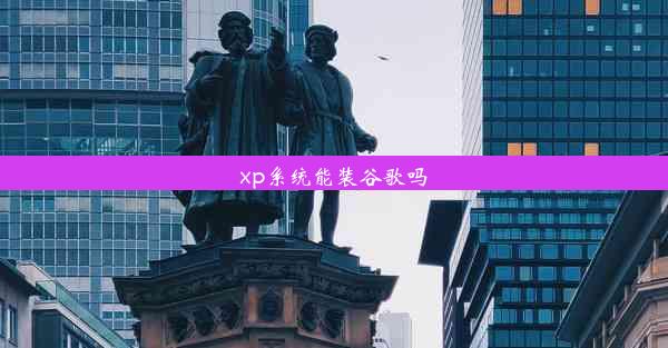 xp系统能装谷歌吗