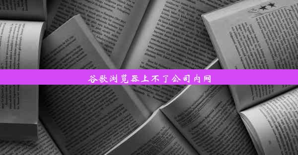 谷歌浏览器上不了公司内网