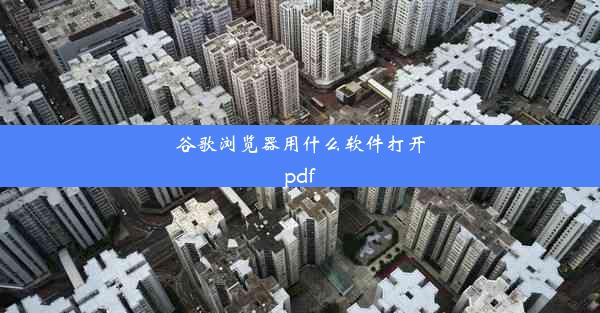 谷歌浏览器用什么软件打开pdf