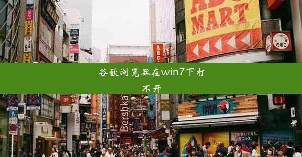 谷歌浏览器在win7下打不开