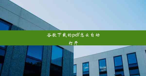 谷歌下载的pdf怎么自动打开