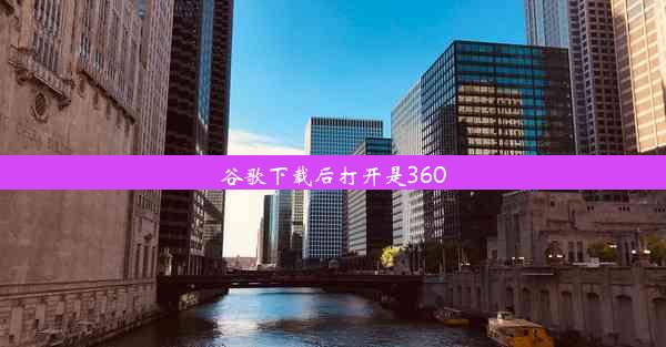 谷歌下载后打开是360