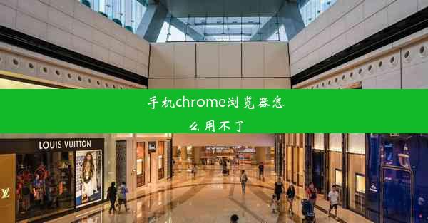 手机chrome浏览器怎么用不了