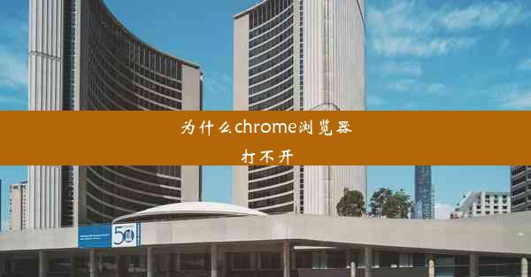 为什么chrome浏览器打不开