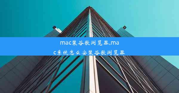 mac装谷歌浏览器,mac系统怎么安装谷歌浏览器