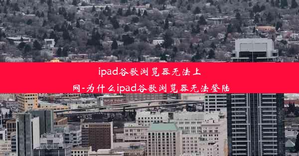 ipad谷歌浏览器无法上网-为什么ipad谷歌浏览器无法登陆