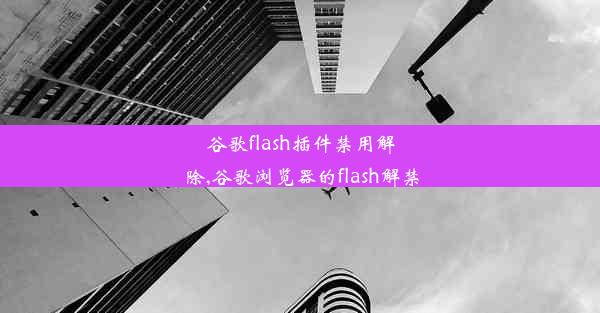 谷歌flash插件禁用解除,谷歌浏览器的flash解禁