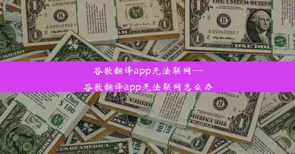 谷歌翻译app无法联网—谷歌翻译app无法联网怎么办