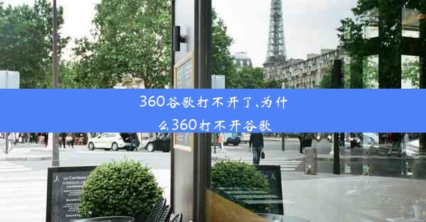 360谷歌打不开了,为什么360打不开谷歌