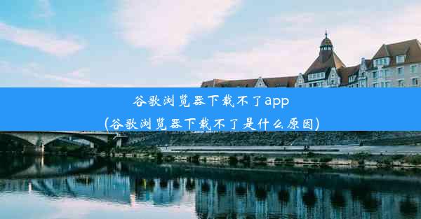 谷歌浏览器下载不了app(谷歌浏览器下载不了是什么原因)