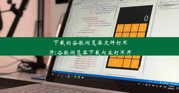 下载的谷歌浏览器文件打不开;谷歌浏览器下载内容打不开