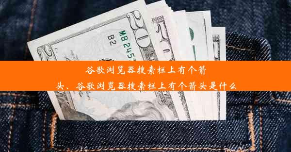 谷歌浏览器搜索栏上有个箭头、谷歌浏览器搜索栏上有个箭头是什么