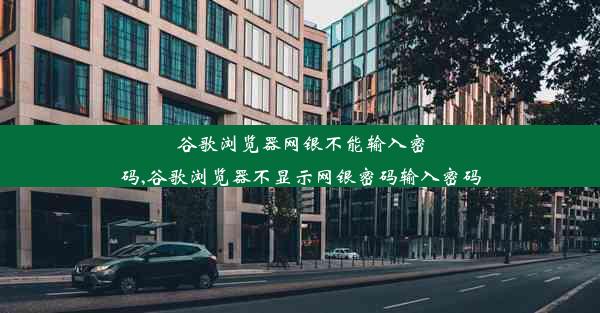 谷歌浏览器网银不能输入密码,谷歌浏览器不显示网银密码输入密码