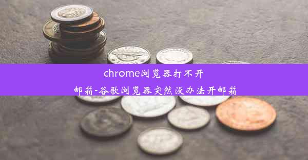 chrome浏览器打不开邮箱-谷歌浏览器突然没办法开邮箱