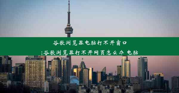 谷歌浏览器电脑打不开窗口;谷歌浏览器打不开网页怎么办 电脑