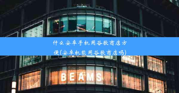 什么安卓手机用谷歌商店方便(安卓机能用谷歌商店吗)