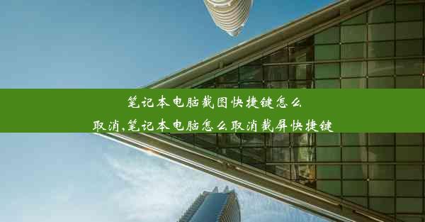 笔记本电脑截图快捷键怎么取消,笔记本电脑怎么取消截屏快捷键