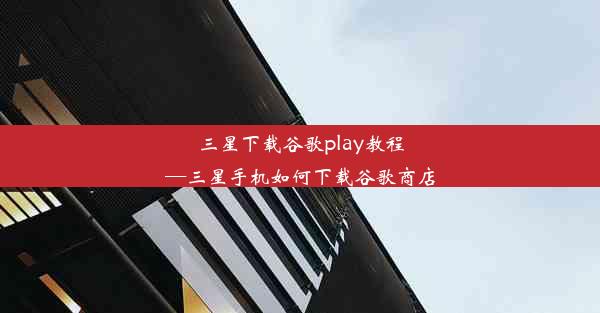 三星下载谷歌play教程—三星手机如何下载谷歌商店