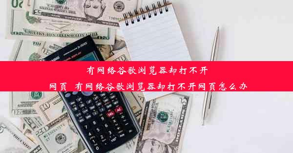 有网络谷歌浏览器却打不开网页_有网络谷歌浏览器却打不开网页怎么办